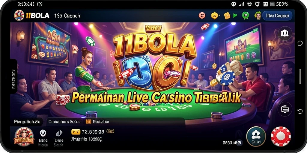 Tampilan gameplay Live Casino yang mengasyikan di 11BOLA.