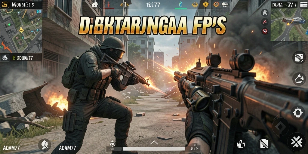 Gameplay mendebarkan dari ADAM77 yang menampilkan aksi FPS nyata.