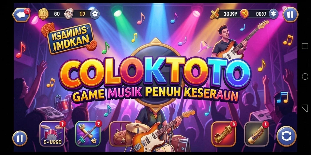 Tampilan gameplay COLOKTOTO yang seru dan interaktif di dalam permainan musik.