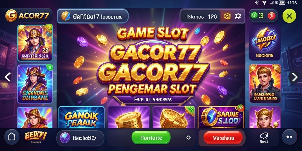 Tampilan gameplay menarik GACOR77 dengan grafis slot terbaik.