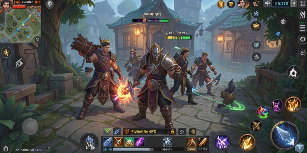 Screenshot menampilkan aksi seru dalam permainan JKT8 ARPG.