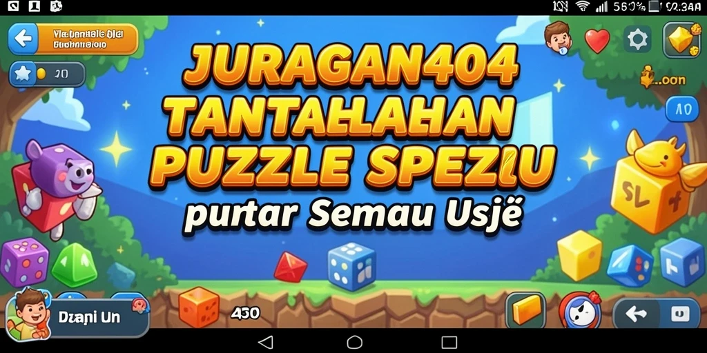 Gameplay JURAGAN404 dengan tantangan Puzzle yang menarik dan seru.