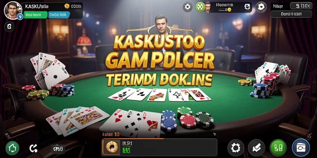 Tampilan gameplay seru di KASKUSTOTO dengan fitur Poker menarik.
