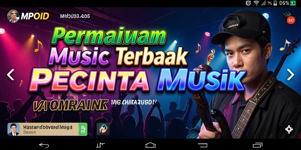 Tampilan gameplay seru di MPOID dengan berbagai lagu musik.