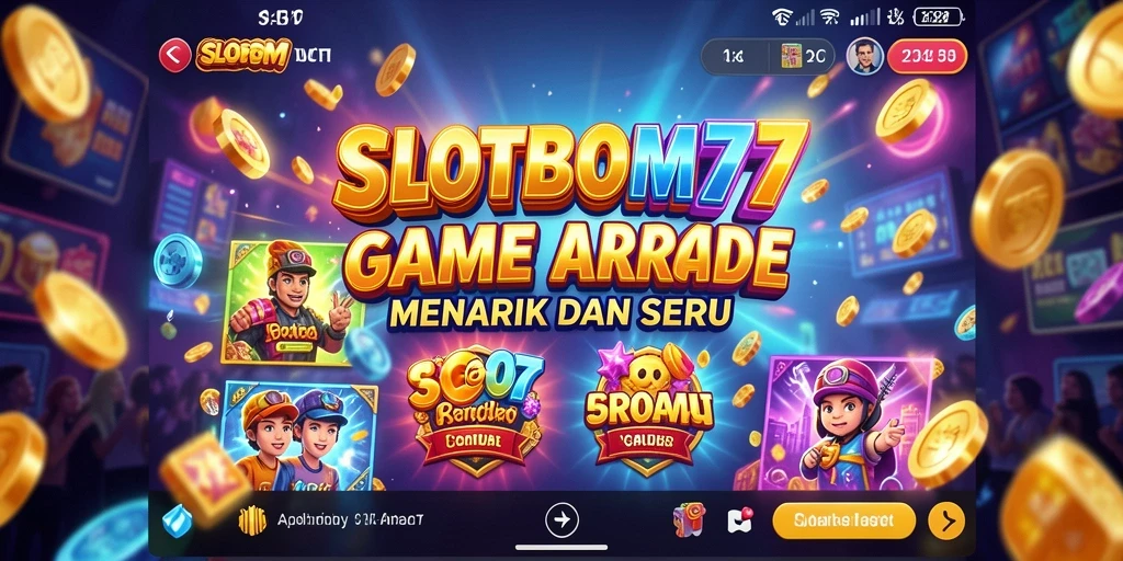 Tangkapan layar utama menunjukkan gameplay seru dari SLOTBOM77.