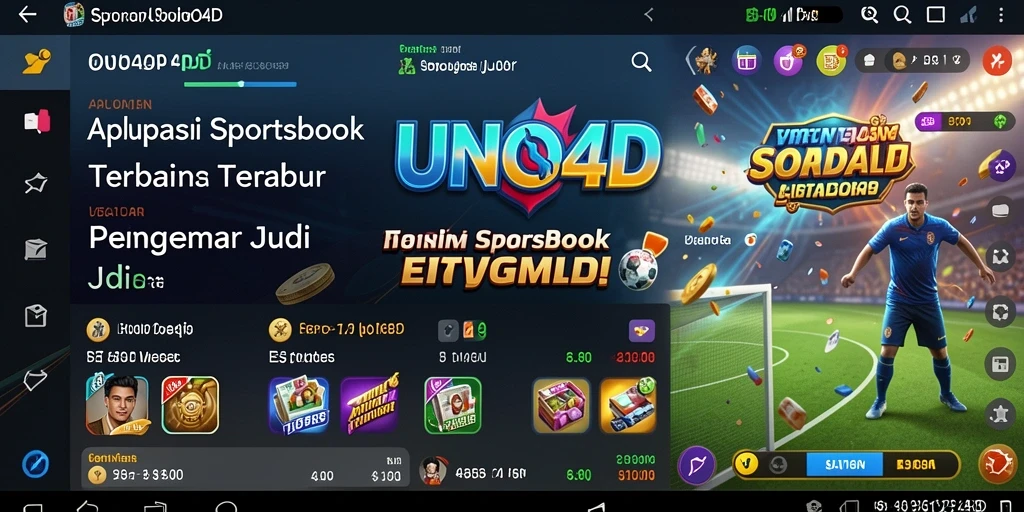 Screenshot permainan Sportsbook dari aplikasi UNO4D yang menarik.