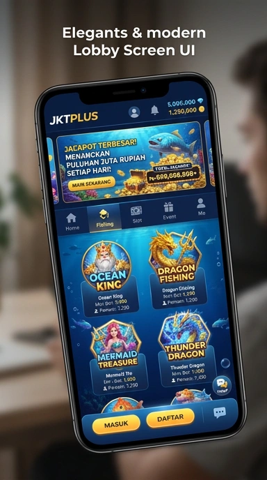 Pengguna sedang menjelajahi katalog aplikasi di jktplus.
